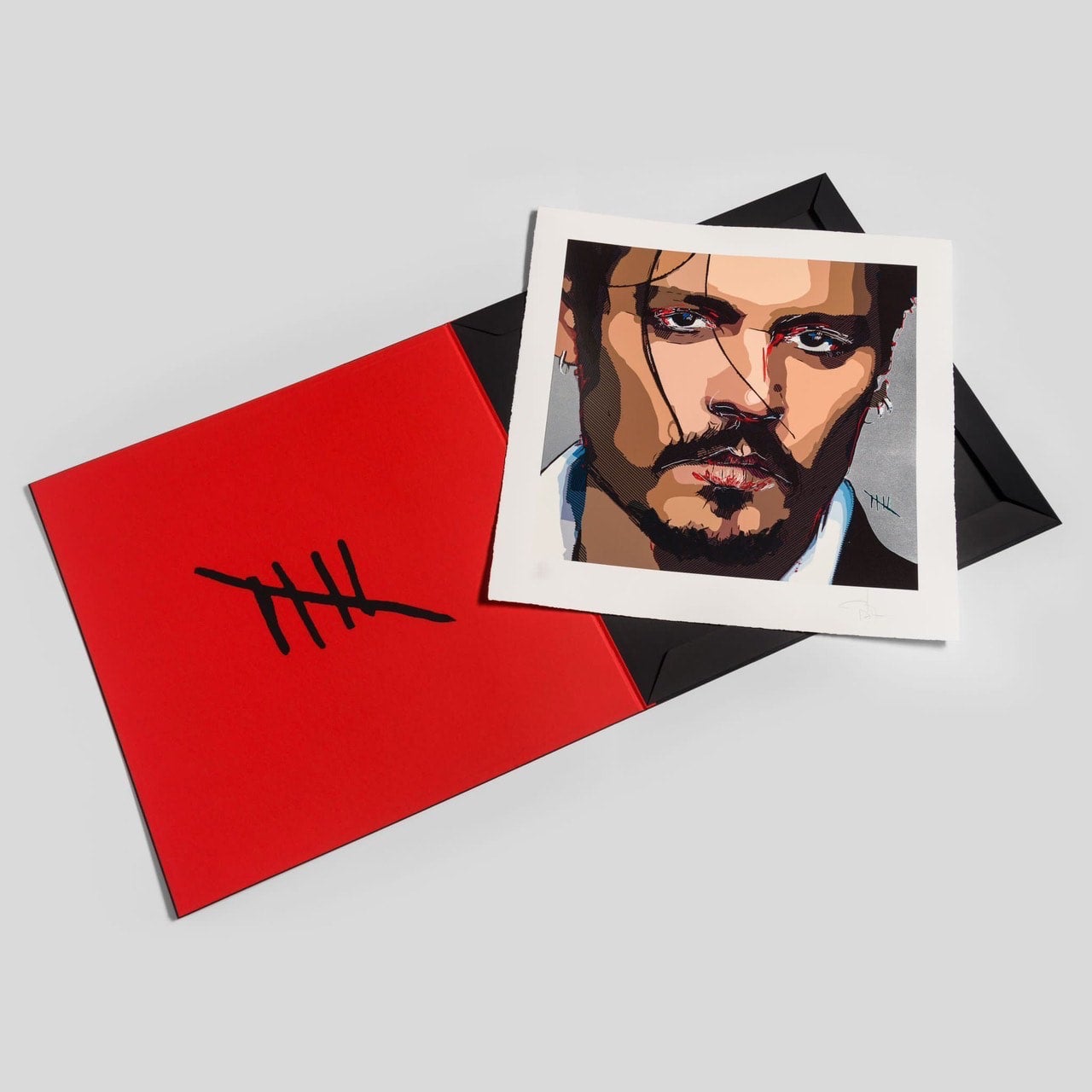 ジョニー・デップ サイン入りプレス ジョニー・デップの優しさに泣き