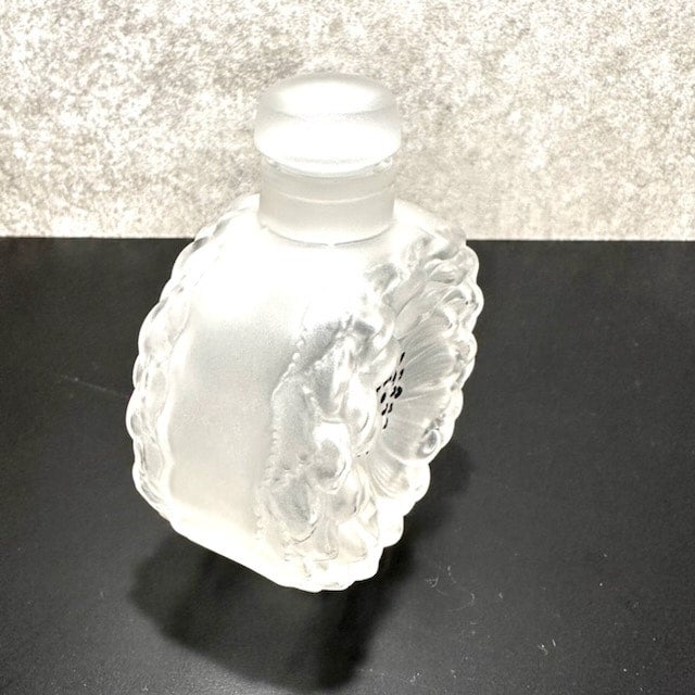 フランス 1931年 アンティーク LALIQUE ラリック ダリア 香水瓶 パフュームボトル 【未使用】【配送料無料】#ol | MF6